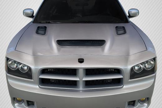 Duraflex Hellcat Style Heat Extractor Hood 06-10 Dodge Charger - Click Image to Close